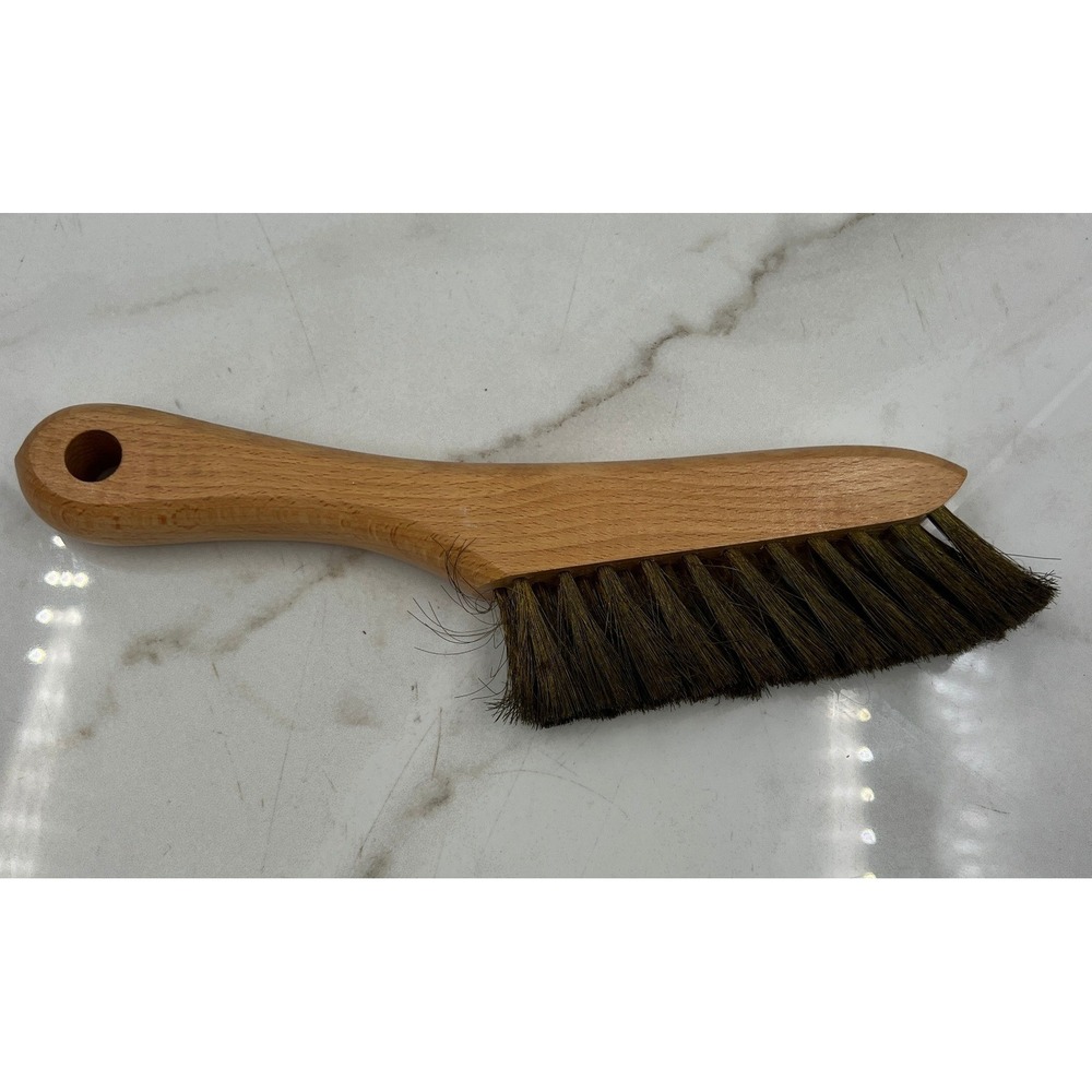 Vintage Jumbo De-Linter 10" Wooden Handle Coat Brush. Made In USA